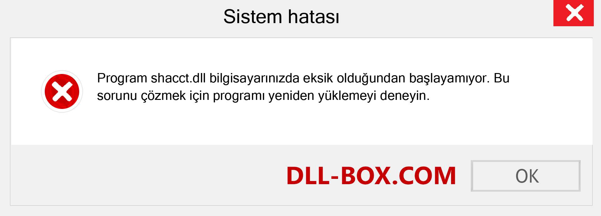 shacct.dll dosyası eksik mi? Windows 7, 8, 10 için İndirin - Windows'ta shacct dll Eksik Hatasını Düzeltin, fotoğraflar, resimler